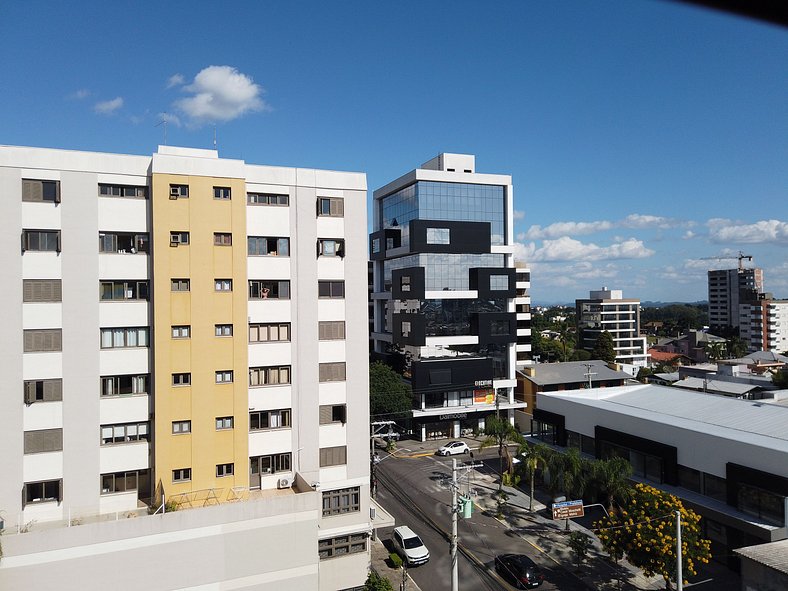 Apto 71 Centro Farroupilha , garagem e roupa de cama